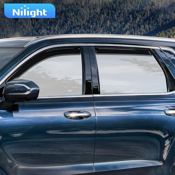 Vent Window Visors for Hyundai Palisade 2020 2021 2022 2023 2024 2025, in-Channel Rain Guards, Original Window Deflectors-4PCS