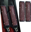 JDDRY Car Seat Belt Covers,Universal Car Seat Belt Pads Cover,Car Seat Belt Strap Cover Shoulder Pad,Bling Seat Belt Covers for Women,Car Interior Accessories(Red,2Pack)