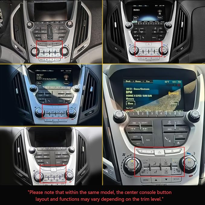 Android 12 Car Stereo, 10.1-inch HD Touchscreen, WiFi GPS Navigation Radio Player with Backup Camera for Chevrolet Equinox, GMC Terrain 2012-2017 (2+32G Without Lock)