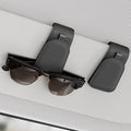 Sunglass Holder for Car Visor, Black, 2 Packs | Suede Cloth, Magnetic, Organizer for Car Accessories