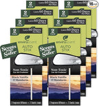 Non-Toxic* Car Air Freshener Auto Stix® - Scents Made Safer - Enjoy Fragrance Lasts Up to 480 Days - Includes Auto Stix® Diffusers & Elastic Loops - Black Vanilla & Mandarin (Pack of 8)