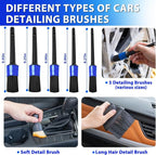 Car Cleaning Kit Car Detailing Kit,Car Cleaning Kit Interior Cleaner with High Power Blue Handheld Vacuum Cleaner,Brush Sets,Windshield Cleaner and Storage Bag,Car Accessories,Car Gift Set