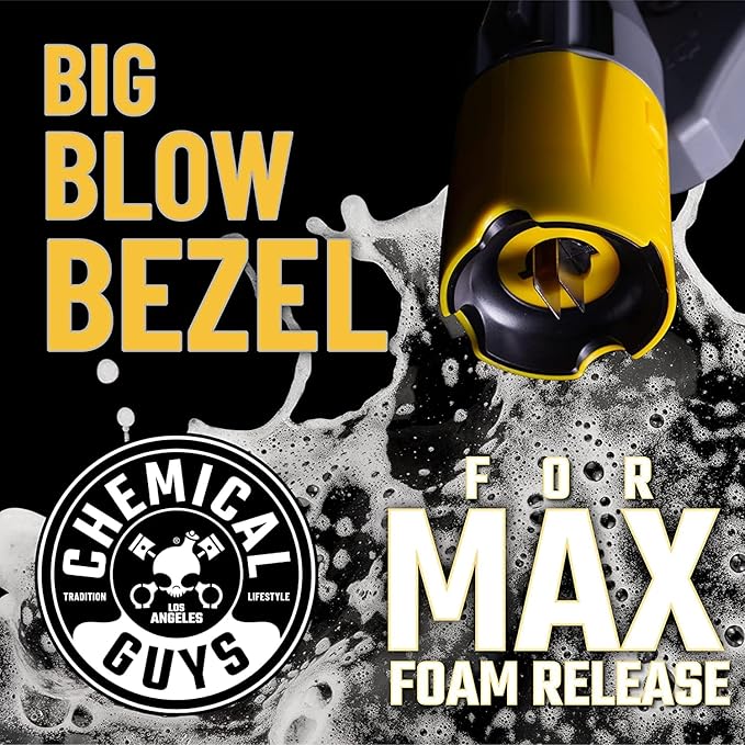 Big Mouth Max Release Foam Cannon and Blueberry Snow Foam Car Wash Soap, 64 fl oz - Car, Truck, SUV, RV & Boat Wash, Soap Cannon for Pressure Washer, 34 oz Bottle - 2 Items