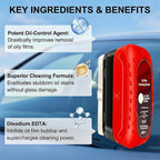 2 PCS Car Windshield Oil Film Cleaner Brush - Hydrophobic Glass Coating Applicator for Crystal Clear Visibility