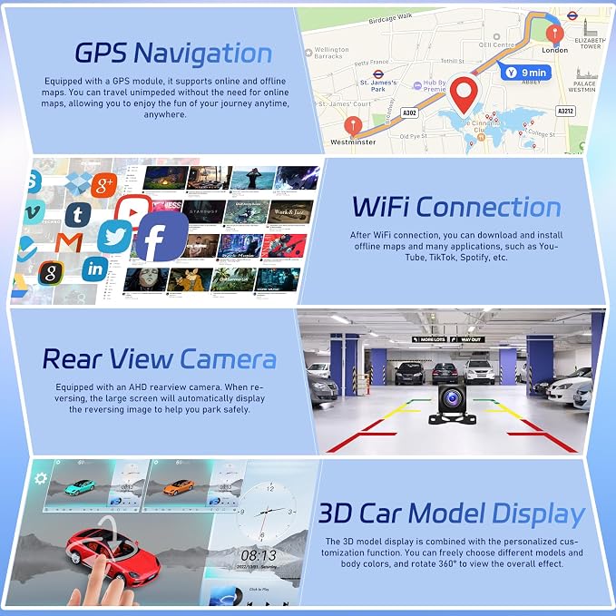 [Qualcomm 8 Core 4+64G] Android 15 Car Radio for Mazda CX-5 CX5 CX 5 2012-2015 - Wireless Carplay and Android Auto - 9 Inch 1280 * 720 IPS Touchscreen Car Stereo - DSP/GPS/SWC + AHD Backup Camera