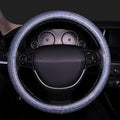 Bling Steering Wheel Cover, Bling Crystal Rhinestone Car Steering Cover Universal 14.2-15.3 inch Glitter Car Wheel Cover Sparkling Accessories （Blue）
