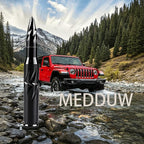 5.5 Inch Bullet Black Spiral Truck Antenna, Rustproof Aluminum Alloy Short AM FM Radio Antenna, Easy Install OEM Replacement Antenna for Ford F Series, Dodge RAM, Chevy Silverado GMC Pickup Trucks