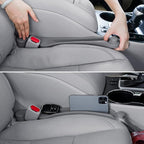 Car Seat Gap Filler Set of 2, 3IN1 Seat Side Gap Filler Plug with Storage Slot & Hook Function, Soft Foam Universal Fit Car SUV Truck Fill Gap Between Seats Console Organizer（Narrown Gray）