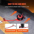 Air Jack, 3 Ton/6600 lbs Triple Bag Air Jack, Airbag Jack with Six Steel Pipes, Lift up to 17.7 inch/450 mm, 3-5 s Fast Lifting Pneumatic Jack, with Long Handles for Cars, Repair, (Red)