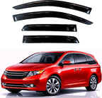 KPY Rain Guards Fit for 2011-2017 Honda Odyssey, Out-Channel Window Visors Vent Wind Deflectors 4PC, Car Accessories for 11-17 Odyssey