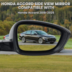 Right Passenger Side Mirror Compatible with Honda Accord LX Sport 1.5T 2018-2025 Power Glass | Non-Heated | Paint to Match Repalces HO1321328 76208-TVA-A02 (3Pins-Black)