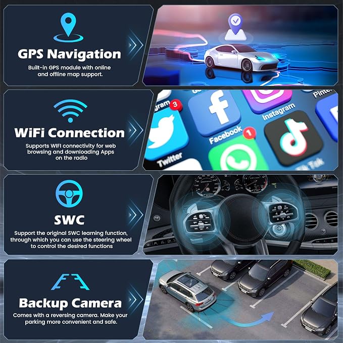 [4+64G] Android 15 Car Stereo for Honda Odyssey EX-L 2011-2017 with Wireless Carplay Android Auto, 9'' IPS Touch Screen Radio Bluetooth Mirror Link GPS WiFi SWC AI DSP/FM/RDS/EQ Backup Cam+Mic