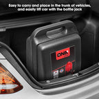 8 Ton / 16000 lbs Lifting Automotive Welded Hydraulic Bottle Jack for Car SUV Pickup Truck, Auto Repair, with Manual Handle & Carrying Storage Case, Red