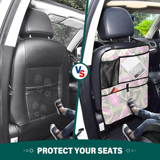 Kick Mats Backseat Protector with Anti Kick Design Offering Safety and Space for Backseat Essentials