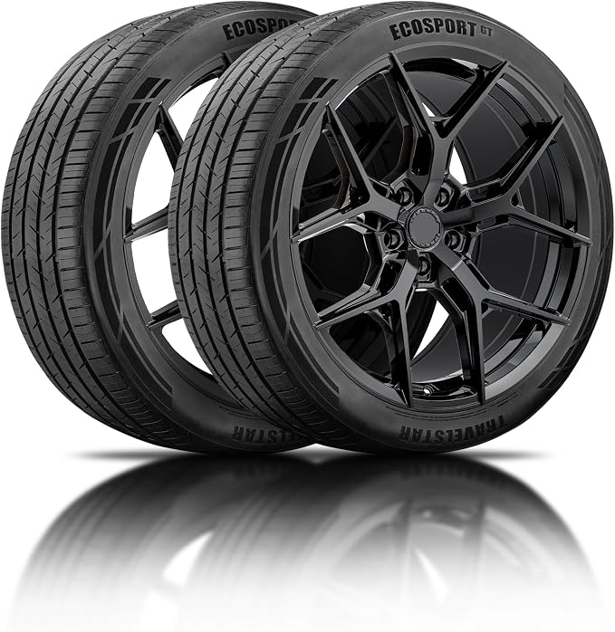 Set of 2 (Two) Ecosport GT Ultra High-Performance 255/45R20 All Season Passenger Tire Set 255/45/20 255/45ZR20XL 105W XL Dual Tread Design for Sports Cars & Luxury Sedans[TIRE ONLY]