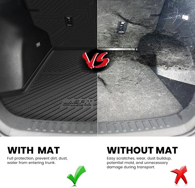 Trunk Mat with Backrest Mat for Chevrolet Chevy Equinox/GMC Terrain 2025 2026 2027 (Only for Fuel, Not Fit EV), All Weather TPE Custom Fit Cargo Mat Trunk Liner with Backrest Mat