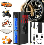 Tire Inflator Portable Air Compressor, Brighter LED Light & Auto-Shut Off, Dual Power 9000mAh Faster Tire Inflator, 150PSI Cordless Air Pump,for Car Tires, Motorcycle, Bicycle, Ball