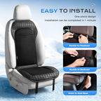 Coverado Upgraded Cooling Car Seat Cover，12V-24V Ventilated pad Built with 8 Turbo Fans, 3-Speed Dual Blowing & Suction for Effective Cooling Universal Black Cushion, Great for Summer Driving