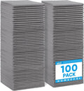 Grey Microfiber Cleaning Cloth 100 Pack, Microfiber Towel for Cars, Lint Free, Scratch-Free, Highly Absorbent, and Cleaning Rags for House, Window and Glass, Cars, TV Screen 11.5 X11.5 inch