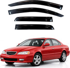 KPY Rain Guards Fit for 1999–2003 Acura TL, Out-Channel Window Visors Vent Wind Deflectors 4PC, Car Accessories for 99-03 Acura TL
