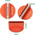 Car Aluminum Grooved Magnetic Jack Pad,Jack Pad Weld Frame Rail Adapter,Orange