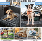Dog Bed for Truck Back Seat Non-Slip, Truck Dog Bed Soft and Comfortable, Back Seat Pet Bed Mat for Travel, Pet Car Blanket for Backseat Extender and Seat Covers Grey 59”X27.5”