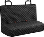 Dog Car Seat Cover for Back Seat - Waterproof Non-Slip Car Seat Protector for Dogs Pet, Scratchproof Back Bench Seat Covers for Compact Cars Small SUVs, Black