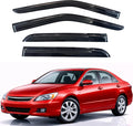 KPY Rain Guards Fit for 2003-2007 Honda Accord, Out-Channel Window Visors Vent Wind Deflectors 4PC, Car Accessories for 03-07 Accord (Sedan Only)