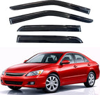 KPY Rain Guards Fit for 2003-2007 Honda Accord, Out-Channel Window Visors Vent Wind Deflectors 4PC, Car Accessories for 03-07 Accord (Sedan Only)