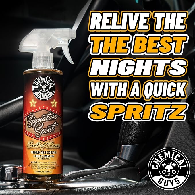 AIR_302 Black Frost Scent and Signature Scent Combo Pack, Great for Cars, Trucks, SUVs, RVs, Home, Office & More (2-16 Fl Oz Items)