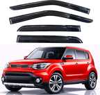KPY Rain Guards Fit for 2014-2019 Kia Soul, Out-Channel Window Visors Vent Wind Deflectors 4PC, Car Accessories for 14-19 Soul