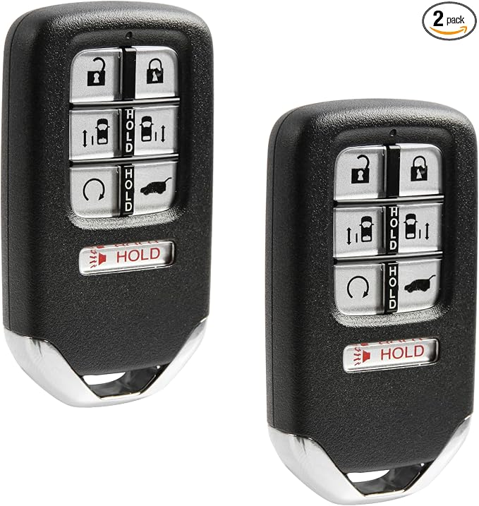 2X Key Fob Replacement Keyless Entry Remote for 2018 2019 2020 Honda Odyssey 7-Button Smart Key (KR5V2X, 72147-THR-A21)