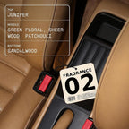 Air Freshener in Fragrance 02 | Hanging Odor Eliminator for Cars, Closets & Drawers | Juniper, Green Floral, Sheer Woods, Patchouli & Sandalwood | Vegan, Non-Toxic, Cruelty-Free