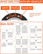 for Commercial Vehicles and Trucks AL64, Snow Socks for Tires, Pack of 2