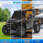 600D UTV Windshield Snow Cover Compatible with Polaris Ranger XP 1000 2017-2026 (Not RZR) & Can-Am Defender 2016-2026, Transport Windshield Protector for Ice and Snow