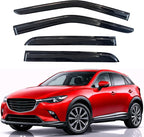 KPY Rain Guards Fit for 2016-2021 Mazda CX-3, Out-Channel Window Visors Vent Wind Deflectors 4PC, Car Accessories for 16-21 Mazda CX3