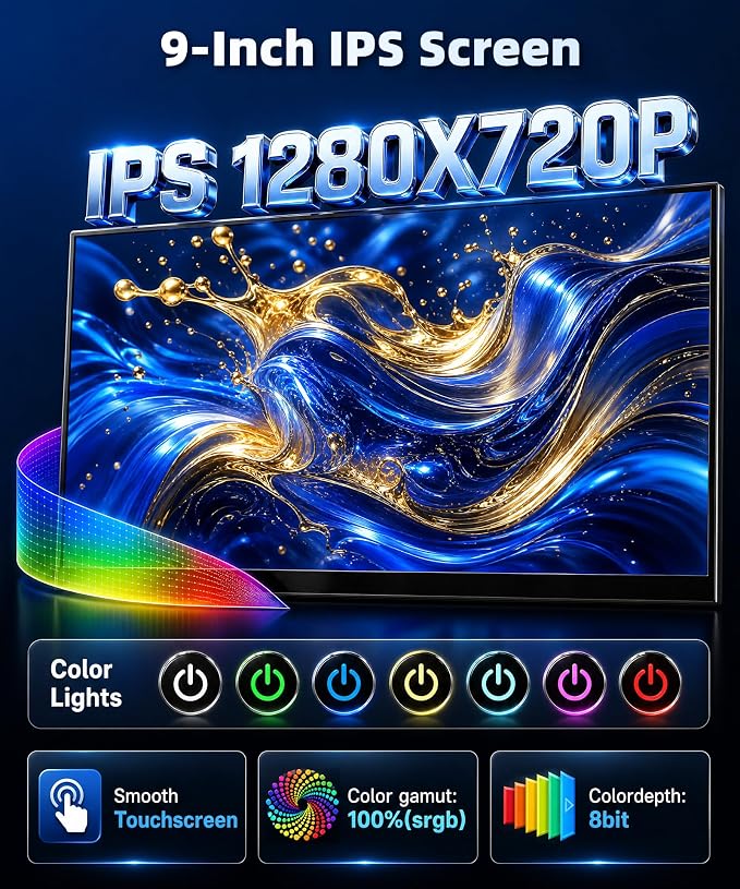 9 Inch Car Stereo for Toyota Yaris Vios 2007-2013, Wireless CarPlay Android Auto MP5 Player with IPS Touchscreen Bluetooth FM/RDS DSP Vi-Link You-Tube Mirror Link, Backup Camera SWC