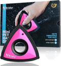 Mini Pet Hair Remover for Car Detailing Supplies, Carpet Dog Hair Remover for Car Interior, Triangle Dog Hair Remover for Auto Detailing, Couch, Furniture, Lint, Carpet (Rose Pink)