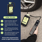 Tire Sealant Instant Flat Tire Repair Kit (15.22oz) – Seals Punctures Up to 0.236 Inch for Cars, Trucks & SUVs – TPMS Safe, All-Weather, Works with Most Inflators, Drive 125mi