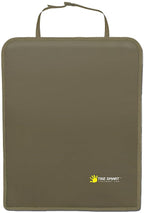 Luxury Clean-Edge Kick Mat - Seat Back Protector and Seat Cover with Invisible Strap and Stiff Edging (1 Mat)