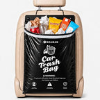 50PCS 1 Pack Car Trash Bags, 2.5 Gal Disposable Garbage Bags for Car, SUV, Truck and RV, Leak-Resistant Odor-Control Bags, Stick-On or Headrest Mount, Alternative to Car Trash Can, Black