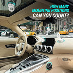 Clutch-X™ White – Upgraded Vacuum Phone Mount Suction Cup Car Phone Holder for iPhone, Window Phone Mount, 360° Vacuum Magnetic Phone Holder for Car, Magnetic Phone Holder with Suction Cup