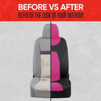 AquaShield Waterproof Front Seat Covers, Pink Seat Covers for Cars – Neoprene Front Car Seats Cover, SUV Seat Covers Protector - Car Interior Cover for Auto, Trucks, & Dog Owners