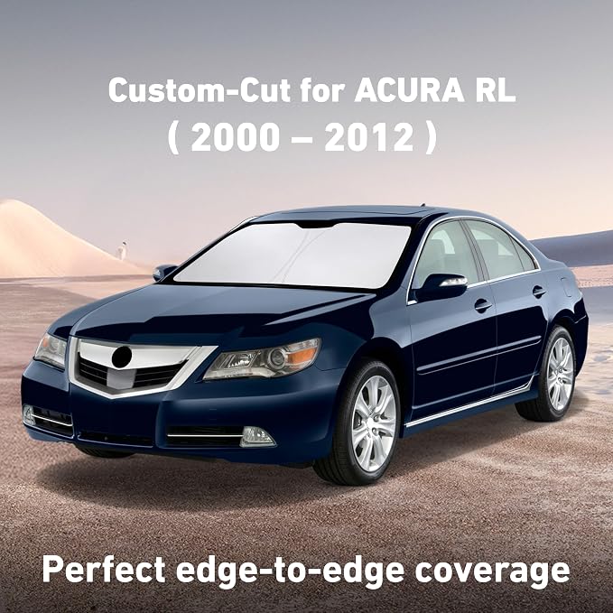 Windshield Sunshade for Acura RL 2000-2010, 2011, 2012 Sun Visor for Front Window Sun Shade Cover, UV Blocker & Protector, Car Accessories