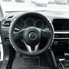 Treat People with Kindness Car Leather Steering Wheel Cover - 15-inch Universal Microfiber- Soft & Breathable & Silicone Anti Slip Auto Steering Wheel Wrap for Women