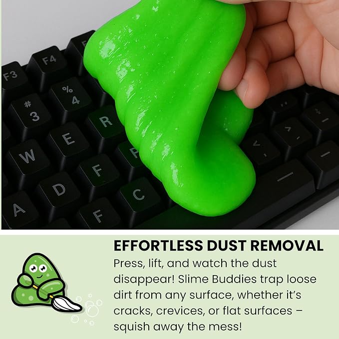 Car Cleaning Gel Putty - Apple Scented Interior Detailing Tool for Cup Holders, Air Vents & Keyboard - Reusable Auto Detailing Accessories - Dust Remover Goop - Gifts for Men Women