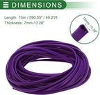 Universal Car Door Edge Protective Sealing Strip U-Type Door Scratch Protection Guard, 49.21ft 15m, Anti-scratch Collision, PVC Iron, Purple