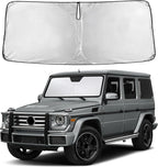 Windshield Sunshade Compatible for Mercedes-Benz G Class 1990-2016 2017 2018, Sun Visor for Front Windshield & Window Sun Shade Cover, UV Heat Blocker & Protector, Car Accessories