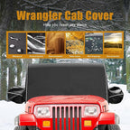 Cab Cover 600D Oxford Windproof Sunshade Cover Compatible with 1987-1995 Jeep Wrangler YJ 1997-2006 Jeep Wrangler TJ
