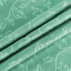 Large Bath Towels Set, 2 Pack, 30" x 60", Microfiber Body Towels for Adult, Oversized, Soft, Absorbent, Fast Drying for Shower Sauna Yoga Swimming Sport Fitness Gym Pool (Green-Floral Embossed)